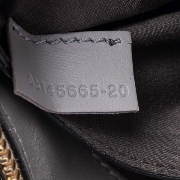 Pre Owned Chloe Grey/Beige Leather Small Baylee Tote