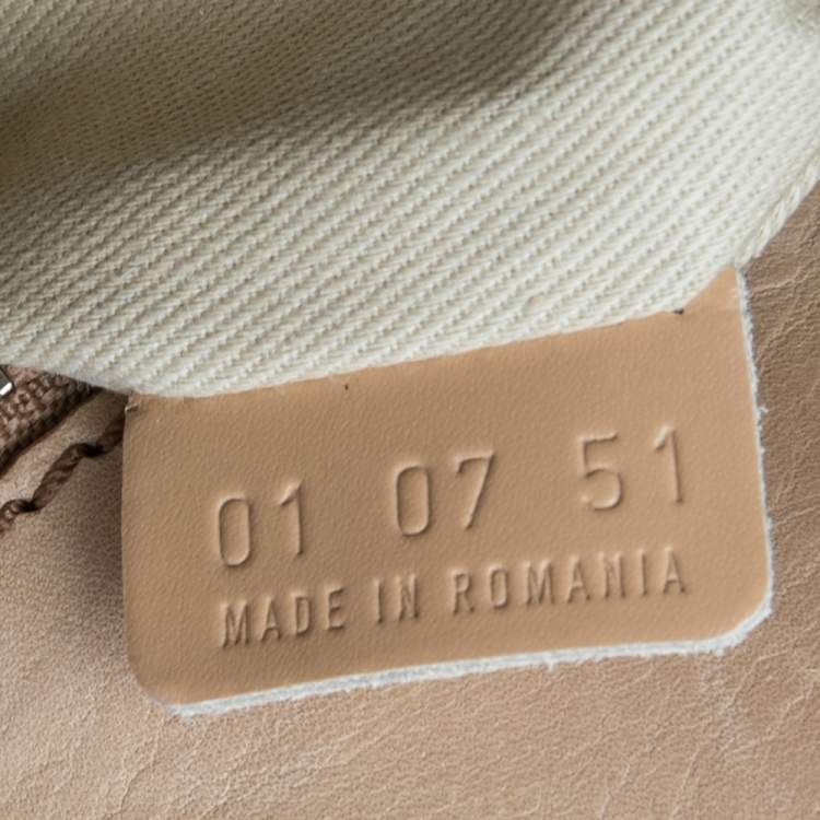 Pre Owned Chloe Light Cream Canvas and Leather Satchel