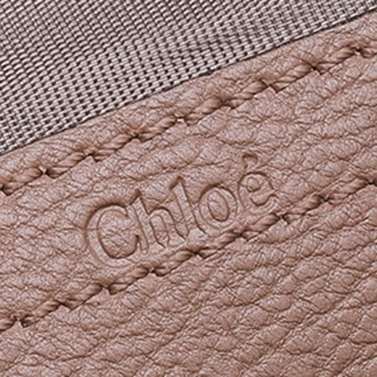 Pre Owned Chloe Beige Leather Elsie Shoulder Bag