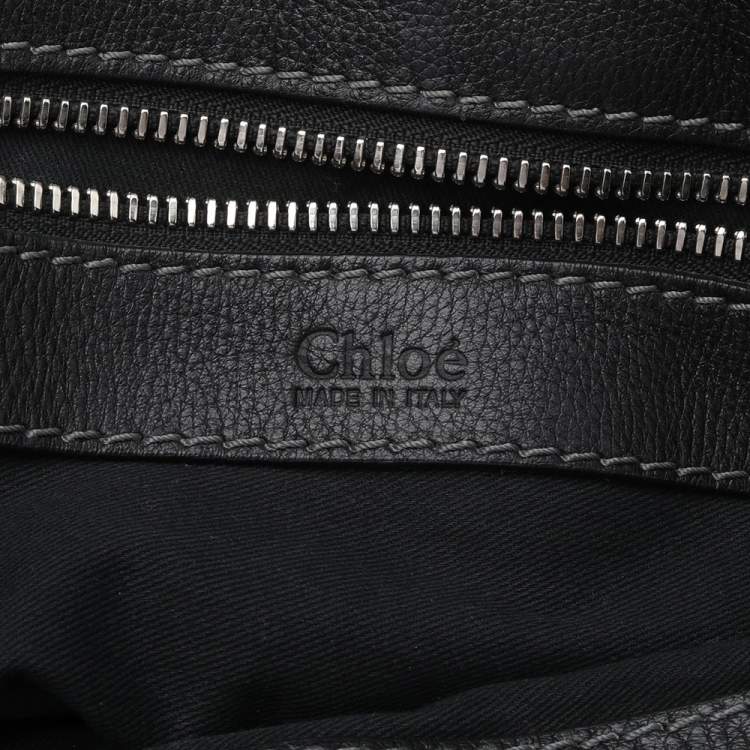 Pre Owned Chloe Black Leather Capsule Paddington Satchel