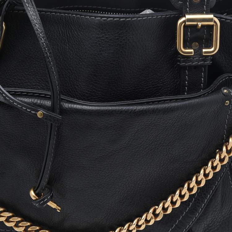 Pre Owned Chloe Black Leather Capsule Paddington Satchel