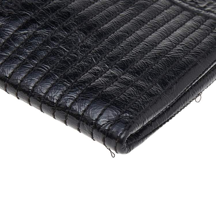Pre Owned Chloe Black Leather Zip Pouch