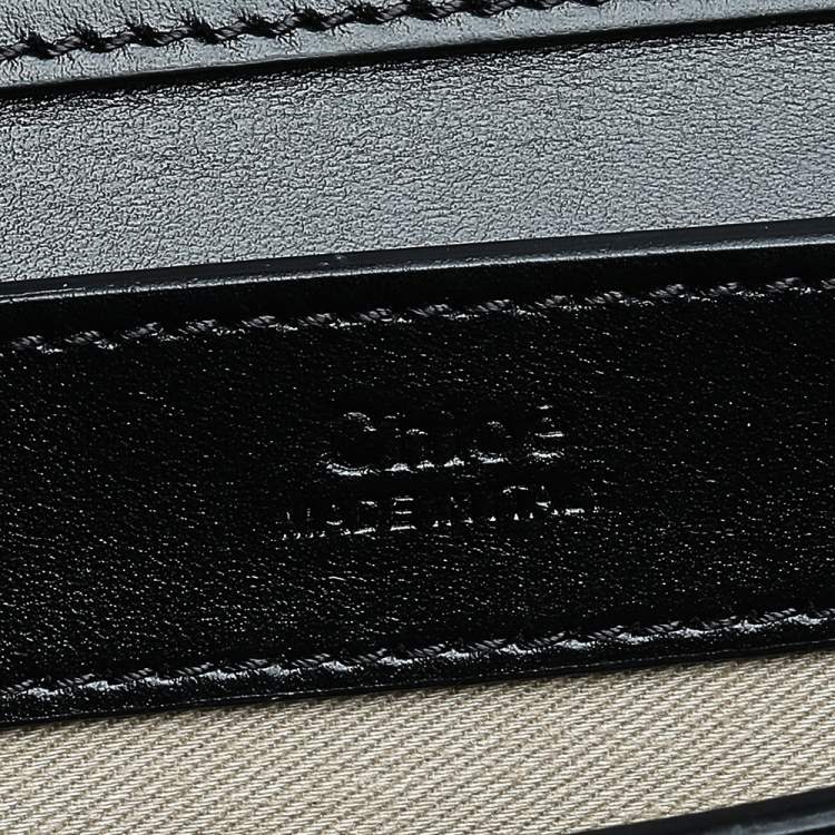Pre Owned Chloe Black Leather And Suede Chain C Clutch Bag
