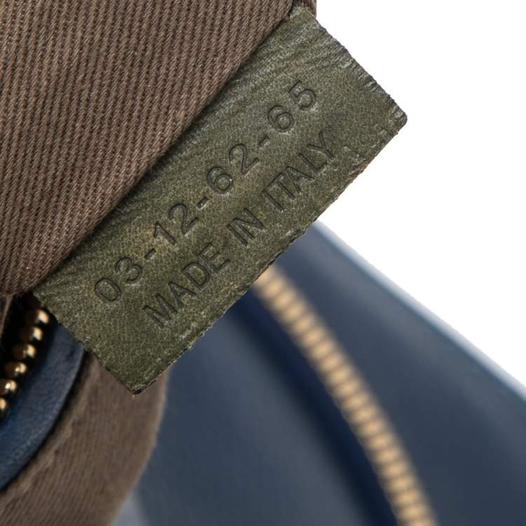 Pre Owned Chloe Blue Leather Medium Marcie Crossbody Bag