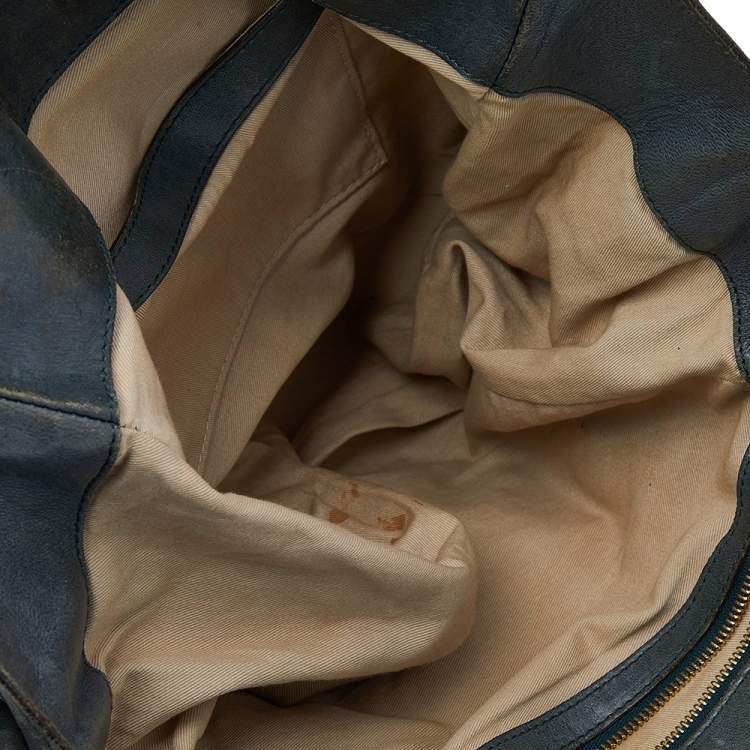 Pre Owned Chloe Green Leather Heloise Shoulder Bag