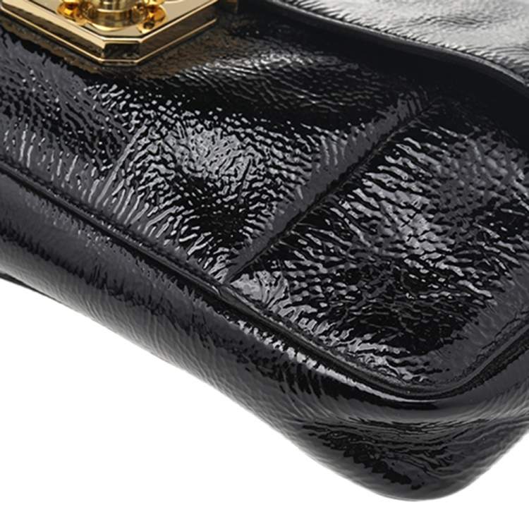 Pre Owned Chloe Black Patent Leather Elsie Clutch