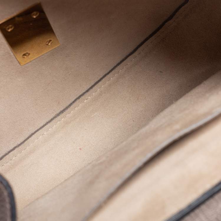 Pre Owned Chloe Grey Leather Medium Drew Shoulder Bag