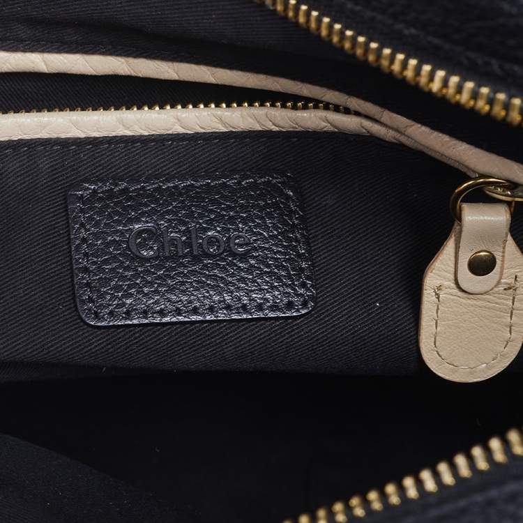 Pre Owned Chloe Black Leather Medium Paraty Shoulder Bag