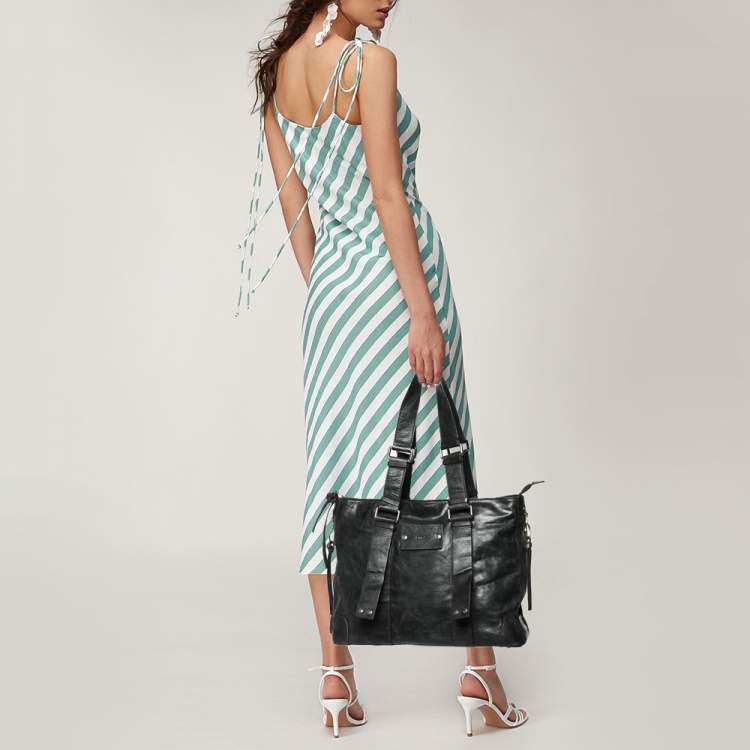 Pre Owned Chloe Black Leather Tote