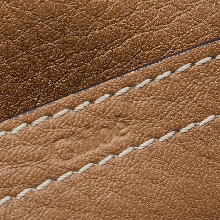 Pre Owned Chloe Brown Leather Medium Marcie Crossbody Bag