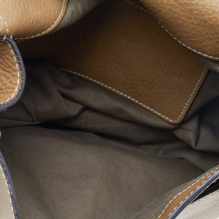 Pre Owned Chloe Brown Leather Medium Marcie Crossbody Bag