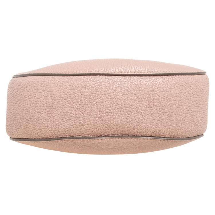 Pre Owned Chloe Cement Pink Leather Medium Drew Shoulder Bag
