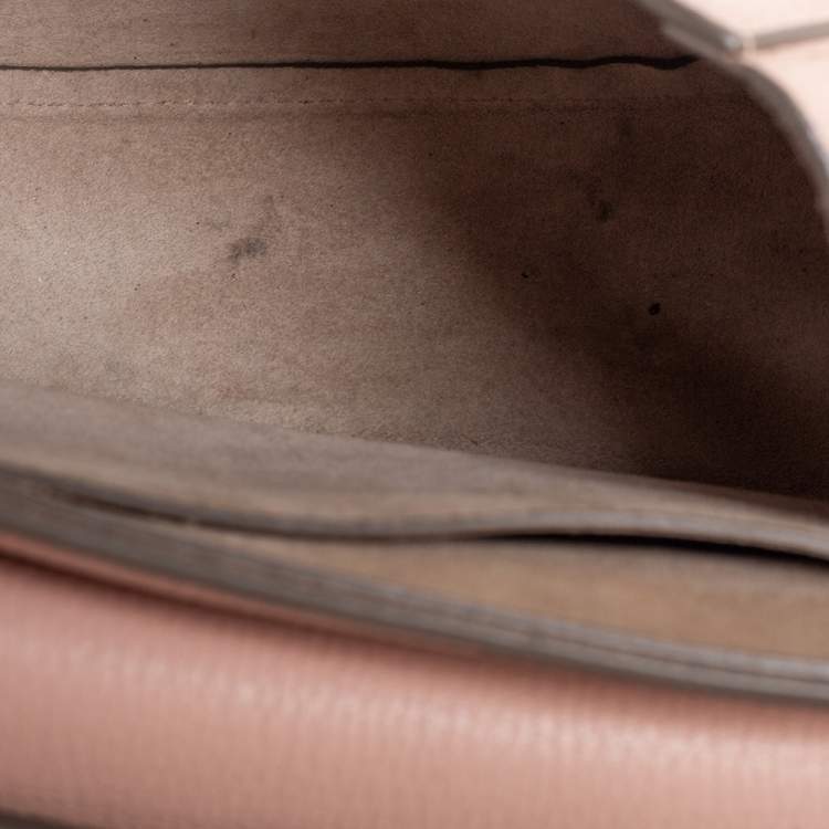 Pre Owned Chloe Cement Pink Leather Medium Drew Shoulder Bag