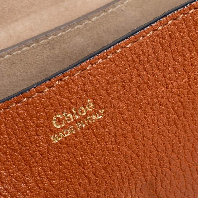 Pre Owned Chloe Tan Leather Medium Drew Shoulder Bag