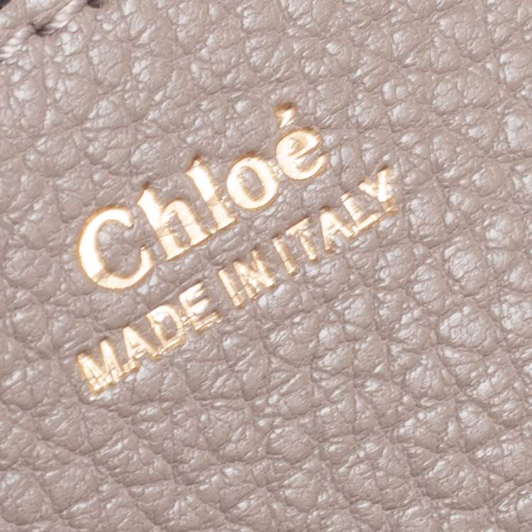 Pre Owned Chloe Grey Leather Medium Drew Shoulder Bag