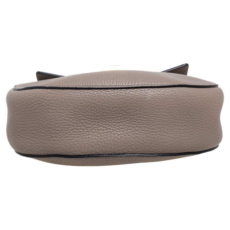 Pre Owned Chloe Grey Leather Medium Drew Shoulder Bag