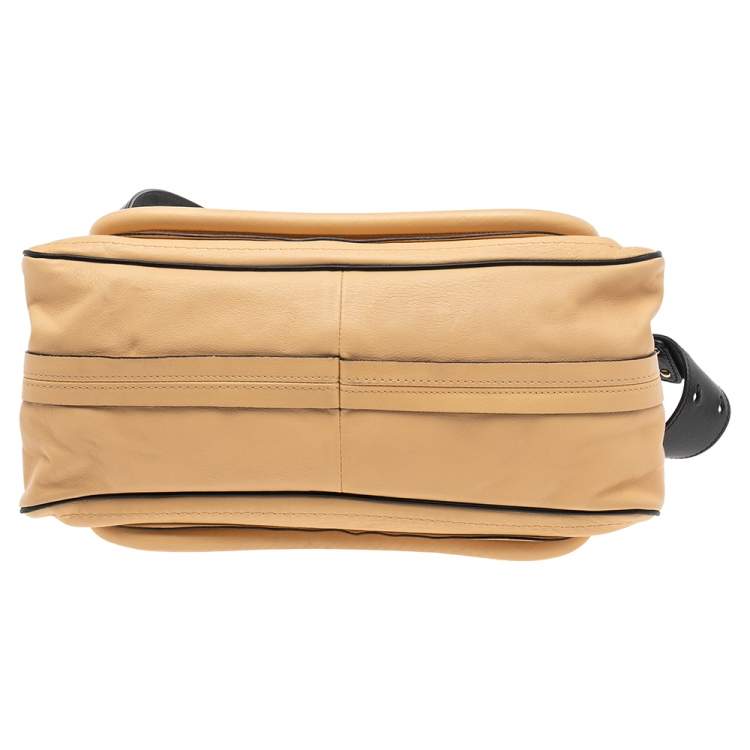 Pre Owned Chloe Beige Leather Medium Paraty Handbag