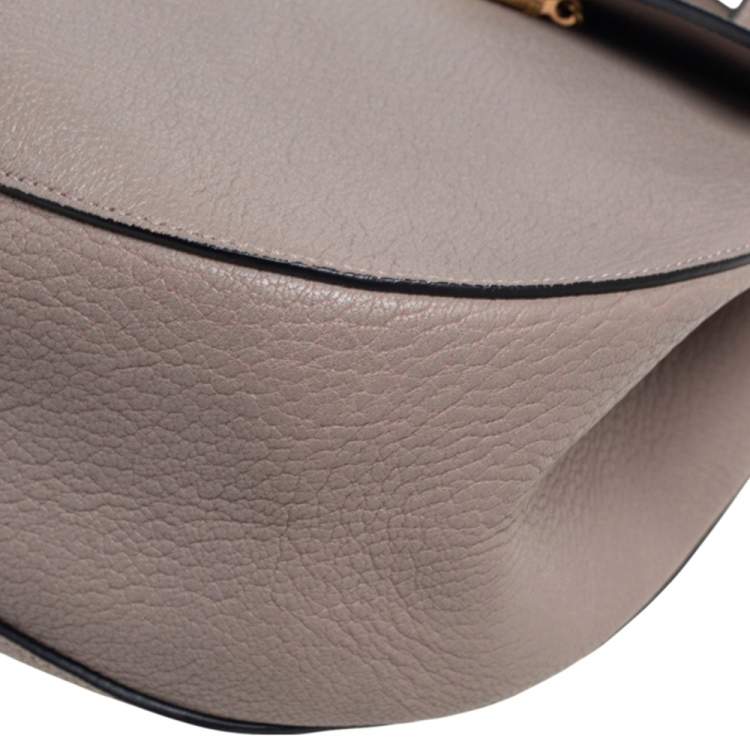 Pre Owned Chloe Grey Leather Large Drew Shoulder Bag