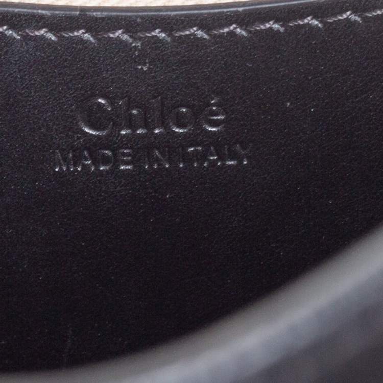 Pre Owned Chloe Black Leather Large Tess Shoulder Bag