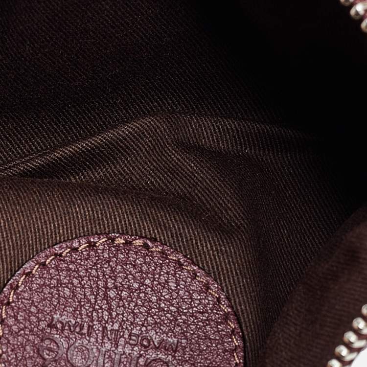 Pre Owned Chloe Burgundy Leather Paddington Clutch