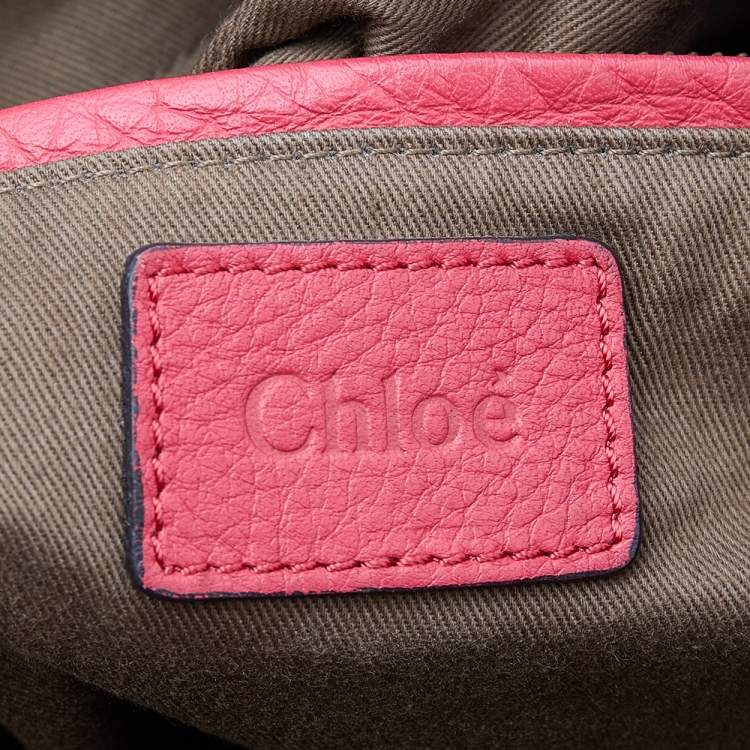 Pre Owned Chloe Red Leather Medium Marcie Shoulder Bag