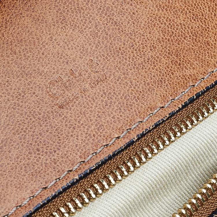 Pre Owned Chloe Brown Leather Heloise Large Satchel