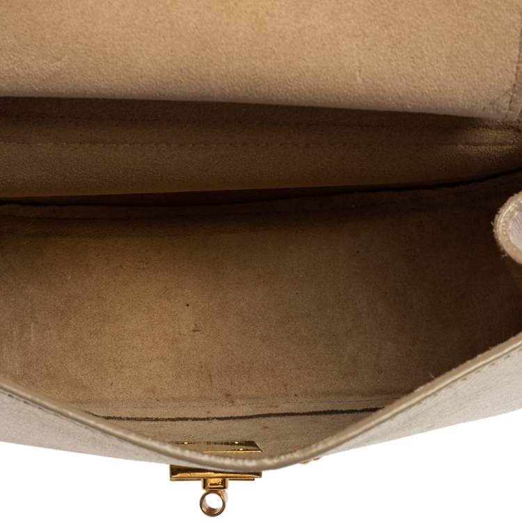 Pre Owned Chloe Pink/Gold Leather Medium Drew Shoulder Bag
