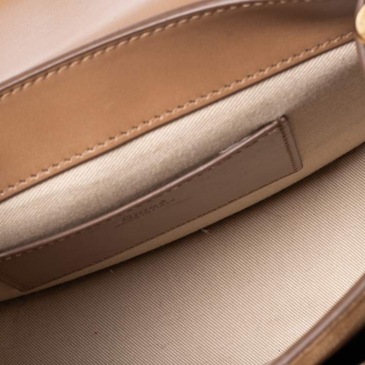 Pre Owned Chloe Brown Leather and Suede Small Tess Shoulder Bag