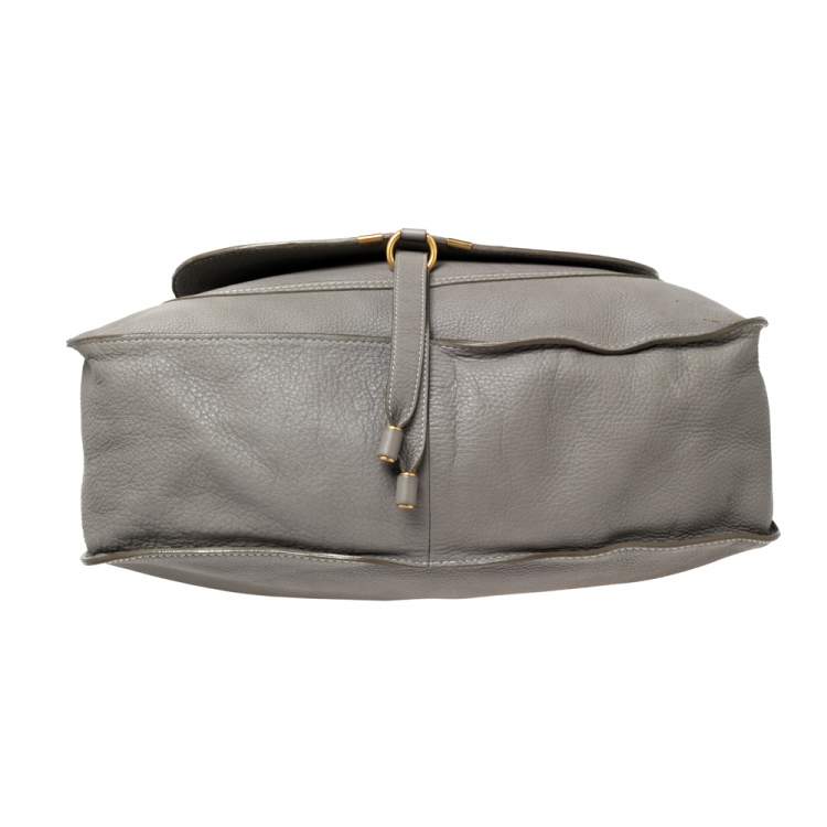 مملوكة مسبقًا Chloe Grey Leather Large Marcie Satchel