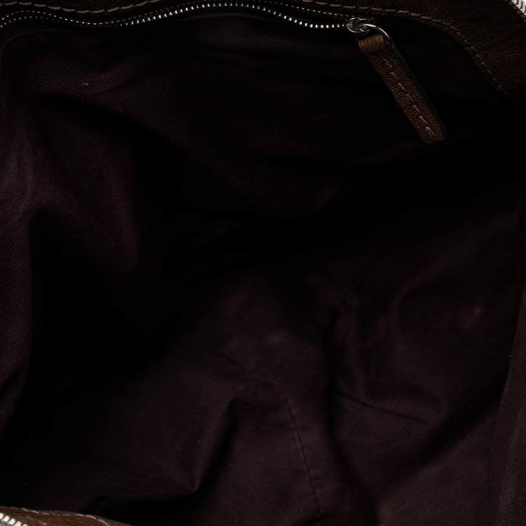 Pre Owned Chloe Brown Python and Leather Paddington Dome Satchel