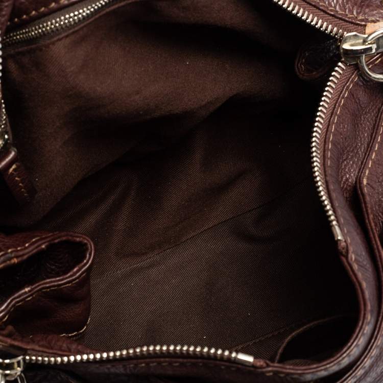Pre Owned Chloe Dark Brown Leather Medium Paddington Satchel