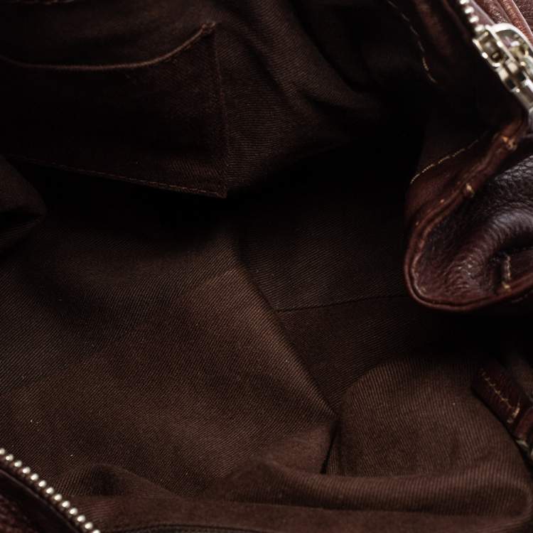 Pre Owned Chloe Dark Brown Leather Medium Paddington Satchel