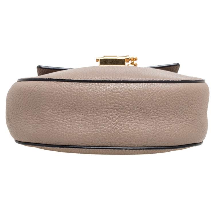 Pre Owned Chloe Grey Leather Small Drew Shoulder Bag