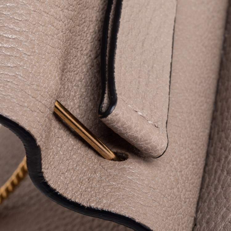 Pre Owned Chloe Grey Leather Small Drew Shoulder Bag