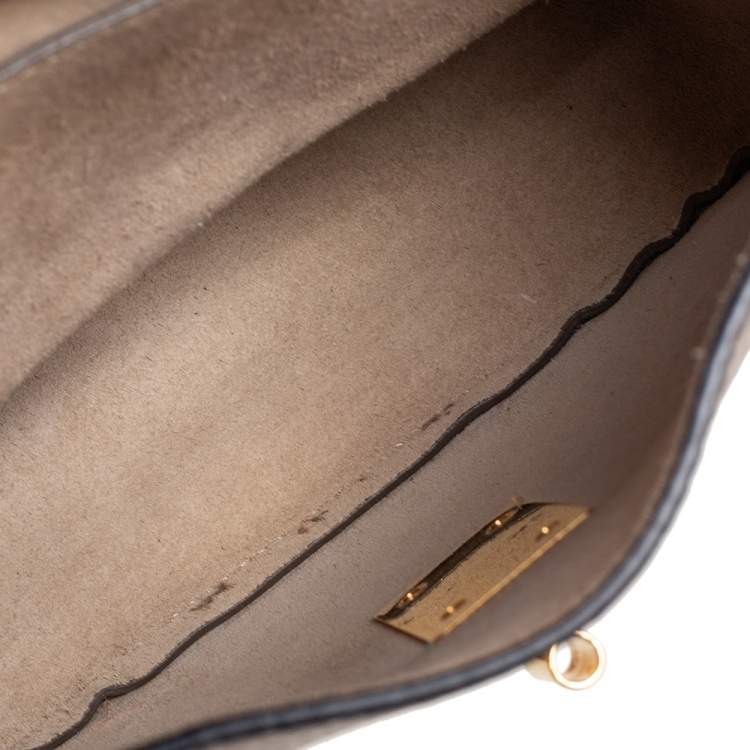 Pre Owned Chloe Grey Leather Small Drew Shoulder Bag