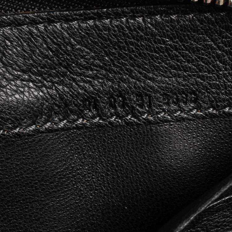 Pre Owned Chloe Black Leather Zip Around Paddington Wallet