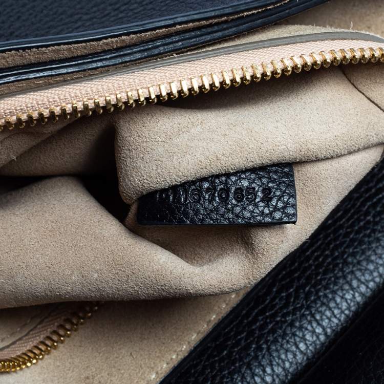 Pre Owned Chloé Black Leather Medium Faye Shoulder Bag