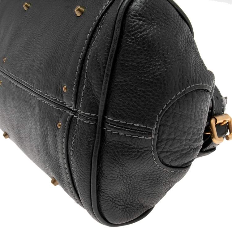 Pre Owned Chloe Black Leather Medium Paddington Satchel