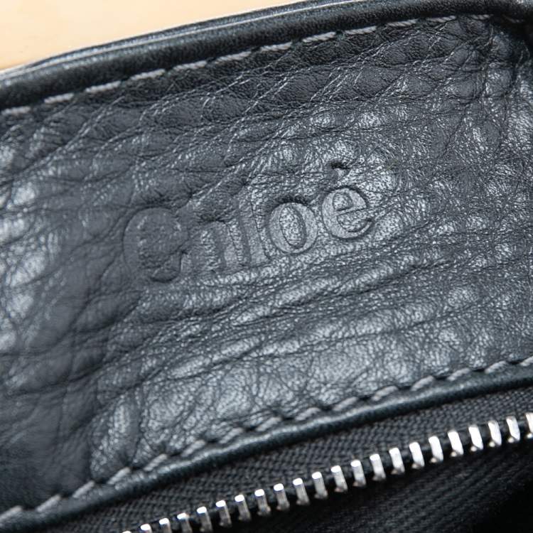 Pre Owned Chloe Black Leather Medium Paddington Satchel