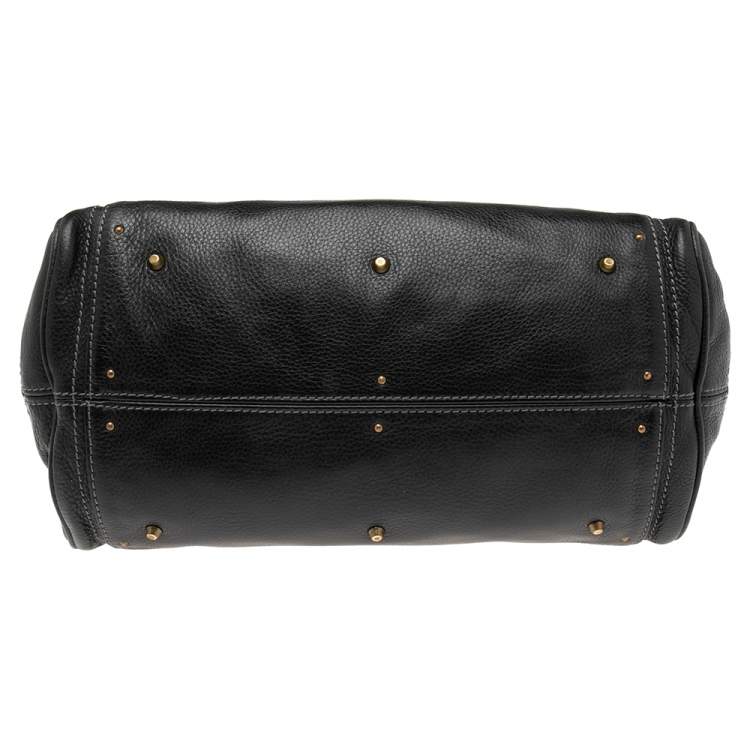 Pre Owned Chloe Black Leather Medium Paddington Satchel