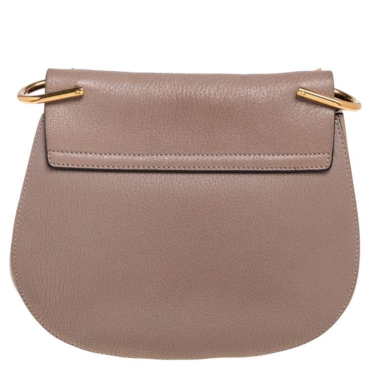 Pre Owned Chloe Grey Leather Medium Drew Shoulder Bag