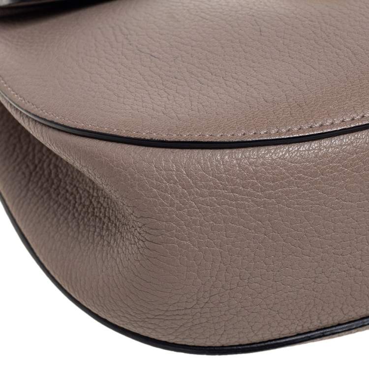 Pre Owned Chloe Grey Leather Medium Drew Shoulder Bag