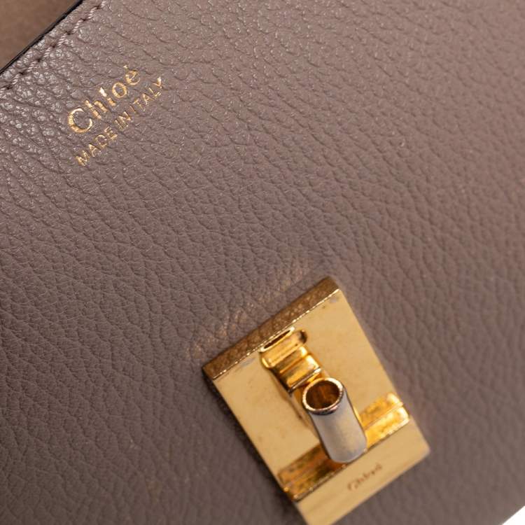 Pre Owned Chloe Grey Leather Medium Drew Shoulder Bag