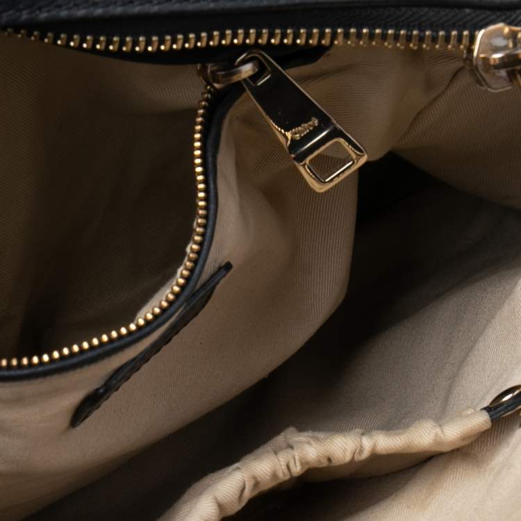 Pre Owned Chloe Black Leather Medium Marcie Shoulder Bag