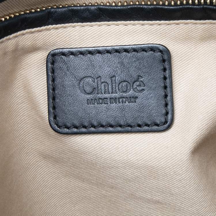 Pre Owned Chloe Black Leather Medium Marcie Shoulder Bag