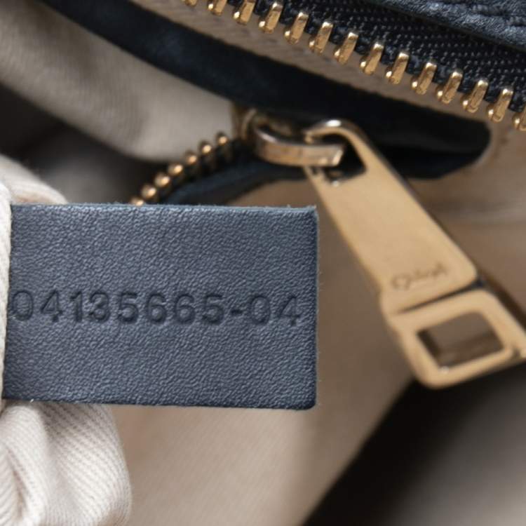 Pre Owned Chloe Black Leather Medium Marcie Shoulder Bag