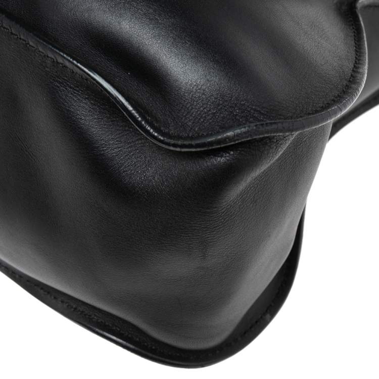Pre Owned Chloe Black Leather Medium Marcie Shoulder Bag