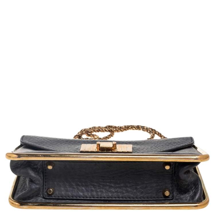 Pre Owned Chloe Black Leather Small Sally Shoulder Bag