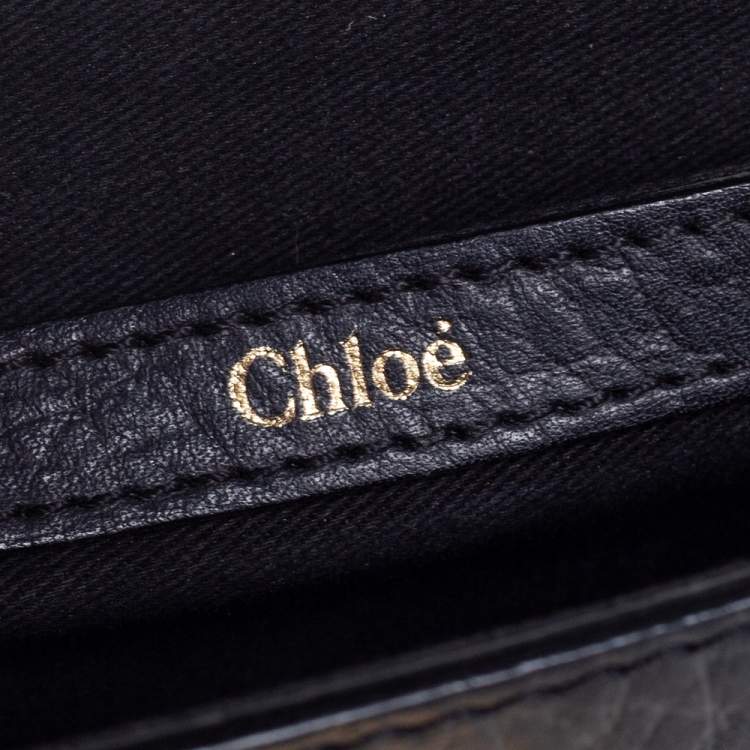 Pre Owned Chloe Black Leather Small Sally Shoulder Bag