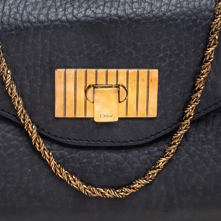 Pre Owned Chloe Black Leather Small Sally Shoulder Bag